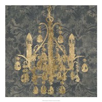 Gilt Chandelier I Fine Art Print