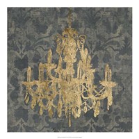 Gilt Chandelier III Fine Art Print