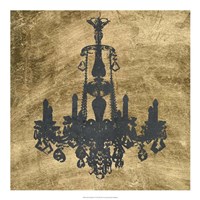Gilt Chandelier VI Fine Art Print