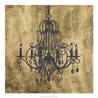 Gilt Chandelier VIII Fine Art Print