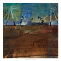 Oil Rig Abstraction II Framed Print
