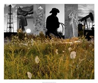 Western Collage Fine Art Print