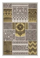 Ornament in Gold & Silver II Fine Art Print