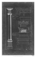 Ionic Order Blueprint by Thomas Chippendale - 20" x 32"