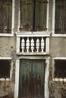 Venice Green Windows Fine Art Print