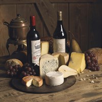 Wine And Cheese 1 Fine Art Print
