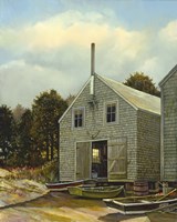 Monhegan Fish House Fine Art Print
