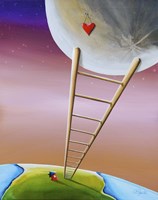 Destination Moon Framed Print