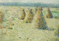 Haystacks In Normandy, 1887-89 Fine Art Print