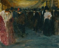 Promenoir At The Music-Hall, c. 1890 Fine Art Print