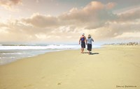 Beach Walk Fine Art Print