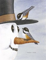 Playing on Frosty's Nose Fine Art Print