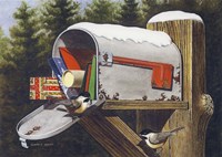 Chickadee's Watch Fine Art Print