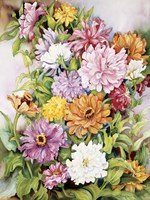 Zinnias Standing Tall Fine Art Print