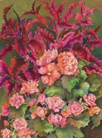 Coleus and Begonias Fine Art Print