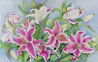 Lilies And Buds Fine Art Print