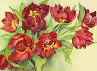 Double Red Tulips Fine Art Print
