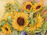A Cutting of Sunflowers Fine Art Print