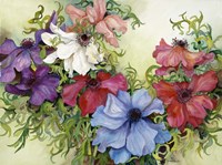 A Rainbow Of Anemones Fine Art Print