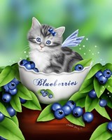 Blueberry Kitten Fine Art Print