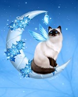 Winter Moon Cat Fine Art Print