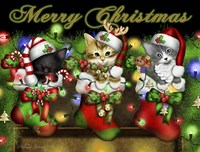 Purrfect Stocking Stuffers Framed Print