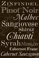 Red Wine Typography Fine Art Print