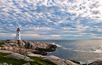 Lighthouse in Peggys Cove, Nova Scotia Fine Art Print