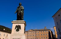 Mozart Statue in Salzburg Austria Fine Art Print