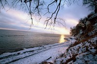 Snowy Coastline, Jasmund National Park Fine Art Print