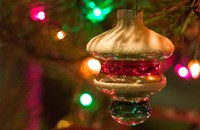 Christmas Tree Ornaments Fine Art Print
