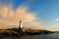 Peggy's Point Lighthouse at Sunset Fine Art Print