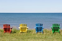 Beach Chairs on Prince Edward Island Fine Art Print