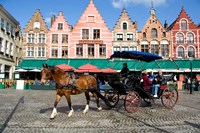 Medieval Market Square, Belgium Fine Art Print