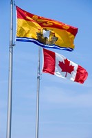 Canada, New Brunswick Flag Fine Art Print