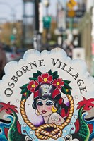 Sign for Osborne Village Fine Art Print