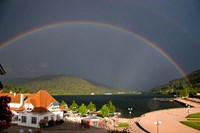 Rainbows at Lake Gerardmer, France Fine Art Print