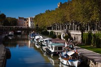 Canal de la Robine by the Cours Mirabeau Fine Art Print