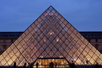 Pyramid, Louvre, Paris, France Fine Art Print