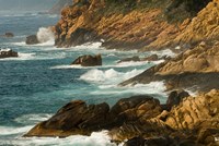 Coastline of Golfe de Porto, Porto, Corsica, France Fine Art Print