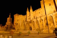 Papal Palace at Night, Avignon Fine Art Print