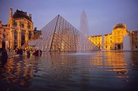 Louvre Pyramid, Paris, France Fine Art Print