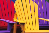 Colorful Adirondack Chairs Fine Art Print
