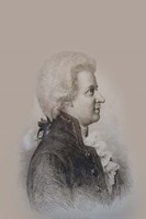 Mozart Drawing Fine Art Print