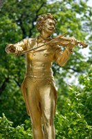 Stadtpark Johann Strauss Monument Fine Art Print