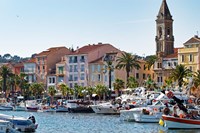 View of Harbour with Fishing and Leisure Boats Fine Art Print