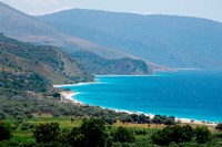 Ionian Sea and Borsh Beach Fine Art Print