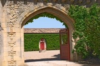 Arched Portico, Chateau de Pressac, France Fine Art Print