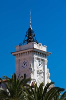 Ajaccio Town Hall Clock Tower Fine Art Print