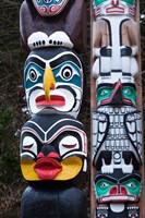 First Nation Totems Fine Art Print